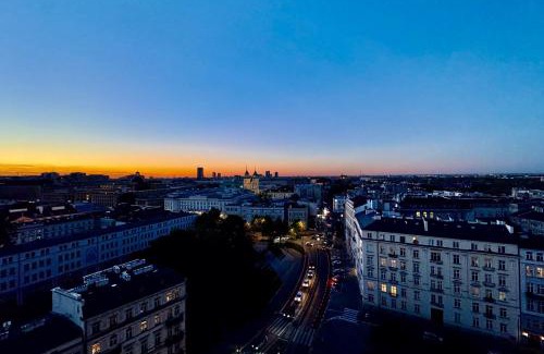 Srodmiescie Apartment | Tamka Center Residence z widokiem na Warszawę