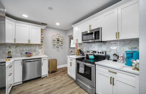 Ballast Point House | Tampa Retreat with Heated In-Ground Pool & Spa