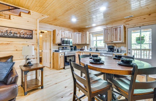 Tellico Plains Cabin | Tellico River Cabin w/Game Room & Fire Pit!