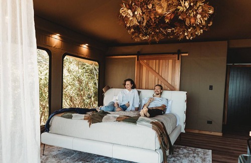 Tata Beach Cabin | Tent Korimako - Luxury Eco Glamping with your own electric Buggy