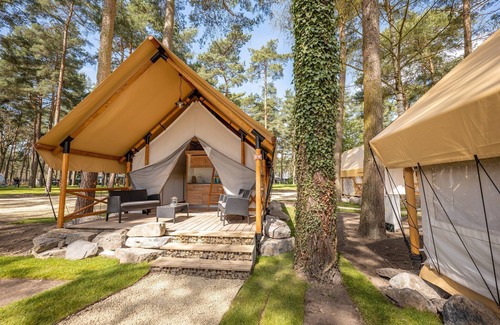 Zutendaal House | Tent lodge with bathroom, Maastricht at 16 km.