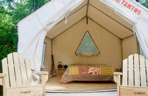 Great Barrington RV Rental | Tentrr Signature Site - Great Barrington Glamping With Goats and Bunnies on Prop