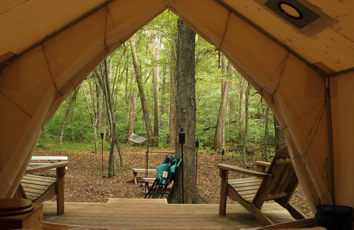 Pittsville RV Rental | Tentrr Signature Site - The Babbling Brook