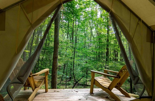 Gans RV Rental | Tentrr State Park Site - WV Coopers Rock State Park - Site B - Single Camp