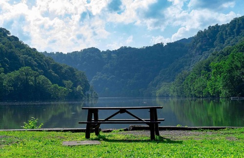 Ansted RV Rental | Tentrr State Park Site - WV Hawk's Nest State Park - Site C - Single Camp