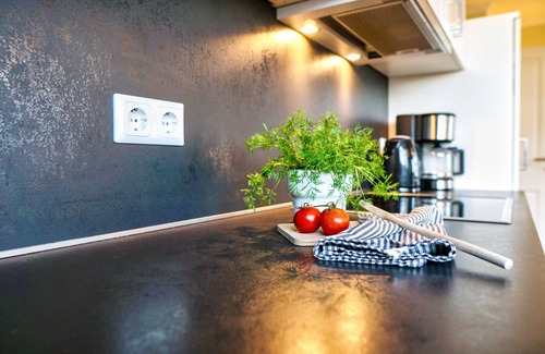Gohren Apartment | Terrace, free use of the AHOI adventure pool and sauna - Sea view apartment 12