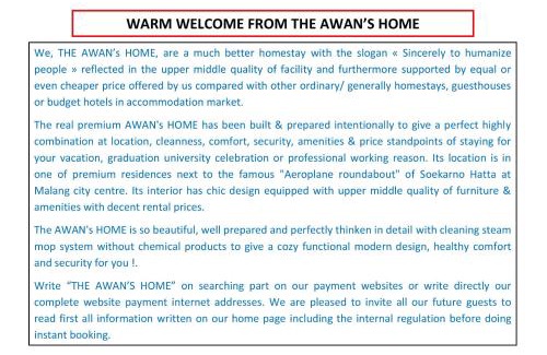 Malang House | The Awan's Home