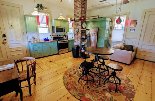 Barnstead House | The Barnstead Train Depot 1889, Waterfront, Private Dock, Rail Trail