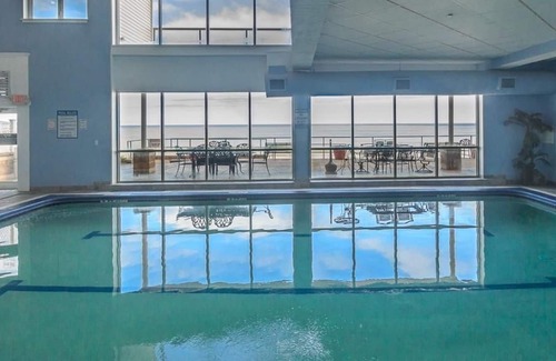 Geneva-on-the-Lake Condo | The Beach is Your Backyard Lakefront Condo #110