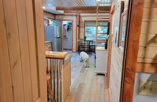 Thompsonville House | The "Bear Den" 500' Betsie river waterfront Guest home.