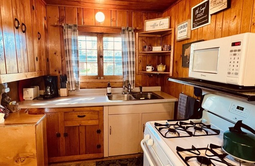 Riverside Cabin | The Bear’s Den at Cottonwood Cabins | Mountain Charm & Comfort