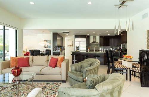 Indian Canyon House | The Betty Grable Estate On The Golf Course In Indian Canyons Neighborhood! Incredible Mountain Views!