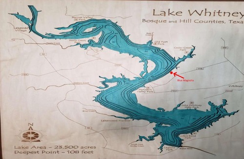 Lake Whitney House | The Blue Magnolia Lodge