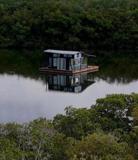 Grant-Valkaria Boat Rental | The Burrow-a floating cabin
