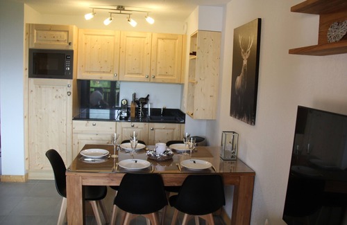 Les Deux Alpes Apartment | THE CRYSTAL CHALET Apartment standing with balcony view impregnable ski-in ski-out