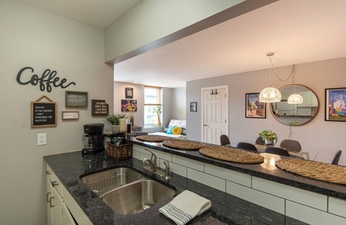 Lake Geneva Apartment | The Downtown Trifecta |Large & Unique Lodging | Perfect for Group Stays |Main St |Parking Included