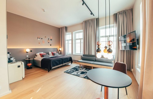 Keskinen District Hotel | The Folks Hotel Konepaja
