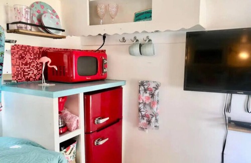 Weeki Wachee Gardens Apartment | The Funky Flamingo - Neptune's Grotto Old Florida Adventure Retreats