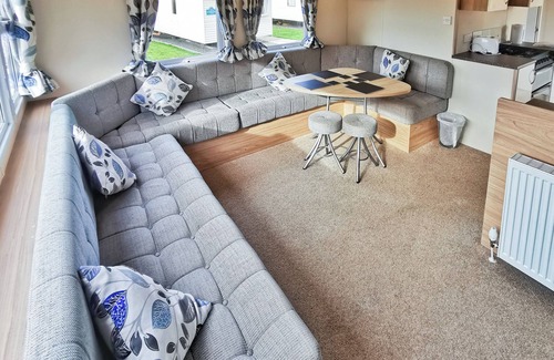 Aberystwyth House | The Gold Plus 2 caravan is 12ft wide with one double and one twin.