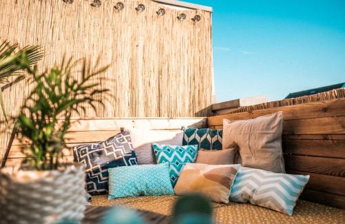 Beiertheim-Bulach Apartment | The KAlifornia I stilvoll mit Urlaubsfeeling I Dachterrasse I Klima