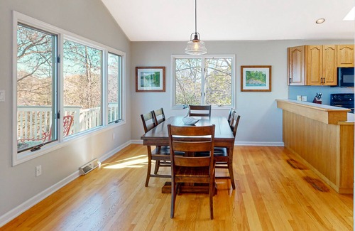 Moneta House | The Lake House on Sunset Point - Lakefront home with private dock & pool table