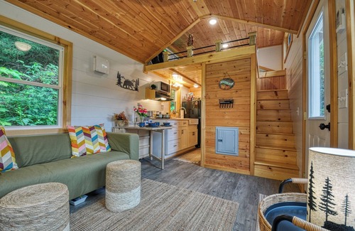 Newport Cabin | The Leconte Tiny Home Overlooking the Pigeon River