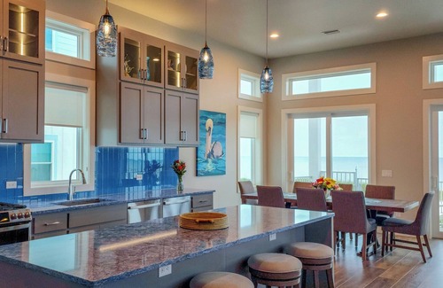 Cape San Blas House | The Lighthouse: Gulf-Front, Pets OK! Spacious, Private Boardwalk, Pool, Theater