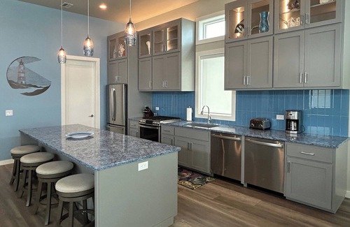 Cape San Blas House | The Lighthouse: Gulf-Front, Pets OK! Spacious, Private Boardwalk, Pool, Theater