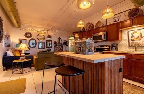 Lake Geneva Apartment | The Nest-Downtown Lake Geneva |Fun & Creative Loft |Unique |Themed Rooms |Parking |1 Block to Beach