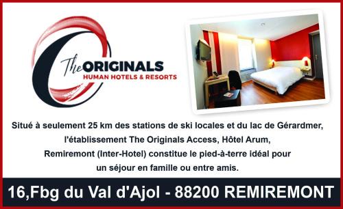 Remiremont Hotel | The Originals Access, Hôtel Arum, Remiremont