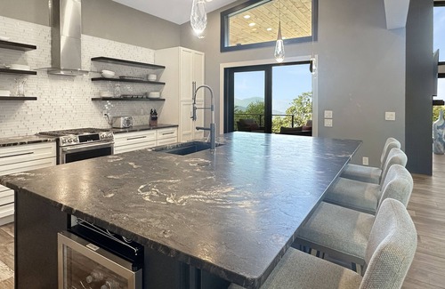 Bryson City House | The Overlook- Modern Elegance, near downtown Bryson City, amazing sunset view