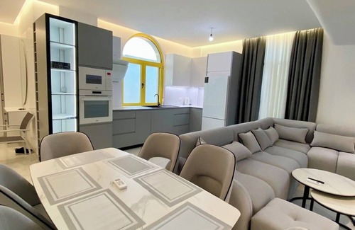 Dhermi Apartment | The Penthouse Beachfront Apartment, Santorini Residence Drymadhes, Dhermi