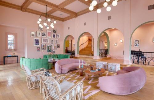 Palm Springs Villa | The Pond Estate by AvantStay Maximalist Designer Compound w 2 Casitas Indoor Outdoor Pools Tennis Court Gorgeous Mountain Views 12k sqft