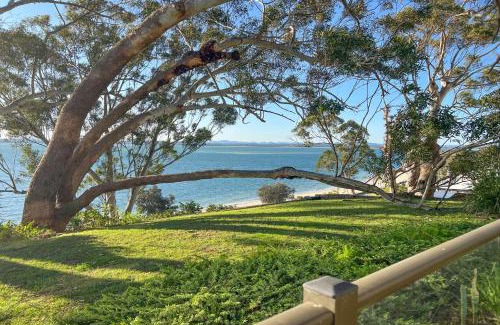 Nelson Bay Apartment | The Poplars, 1,36 Magnus St - Delightful unit with panoramic water views, pool, Linen, Aircon & Wifi