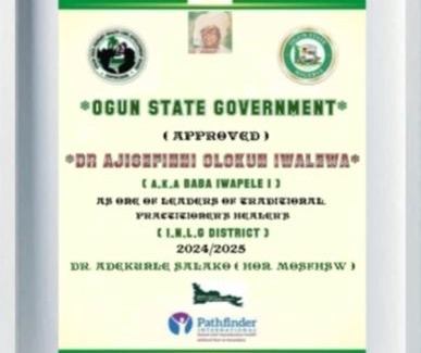 Idowa Apartment | The Real Powerful Spiritual Herbalist Man In Nigeria