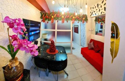 San Jose Apartment | The Red Keep Condotel Tagaytay Cityland Prime Residences with 55in 4k TV & Netflix