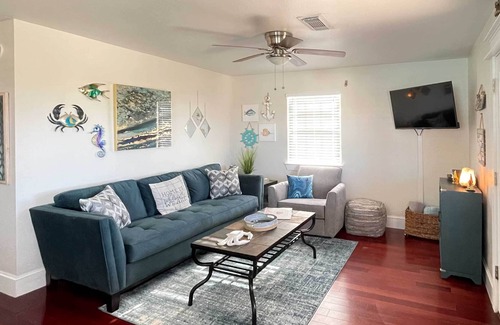 Surfside Beach House | 'The Red Reef' Home w/ Sundeck, Walk to Beach
