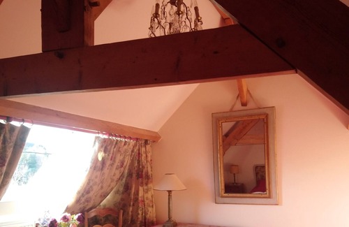Vouvray House | The romantic bedroom in Vouvray. Capacity 4 people