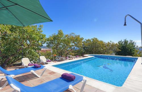 Frigiliana Villa | The Strawberry Villa private pool garden views