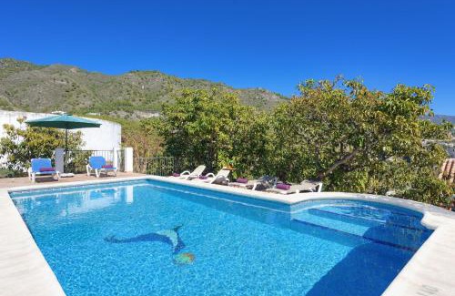 Frigiliana Villa | The Strawberry Villa private pool garden views