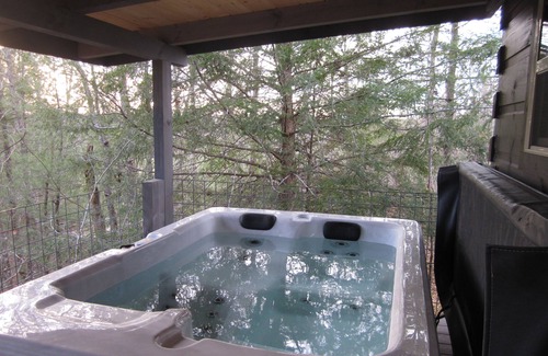 Jamestown Cabin | The Treehouse - TN Honeymoon Cabin - HOT TUB & Fireplace- in BSF!!!