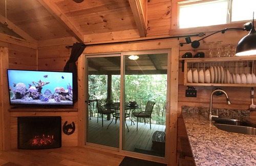 Jamestown Cabin | The Treehouse - TN Honeymoon Cabin - HOT TUB & Fireplace- in BSF!!!