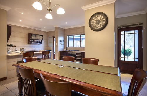 Clarens House | This holiday home has a balcony, stove top and kitchen