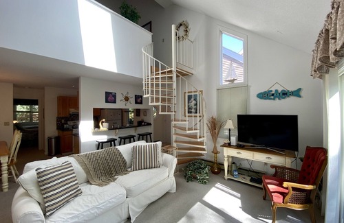 Brewster Condo | This spacious Billington Village condo features updated kitchen and 2 BRs plus a loft sleeping area.