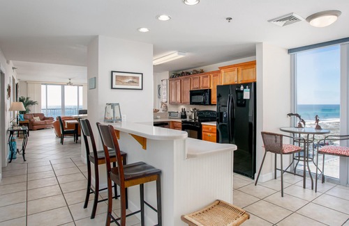Pensacola Beach Condo | Three balcony water views - Wrap Around Balcony, Resort Pool with Spa - ED1050