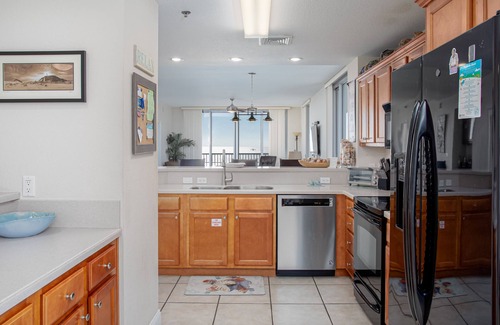 Pensacola Beach Condo | Three balcony water views - Wrap Around Balcony, Resort Pool with Spa - ED1050