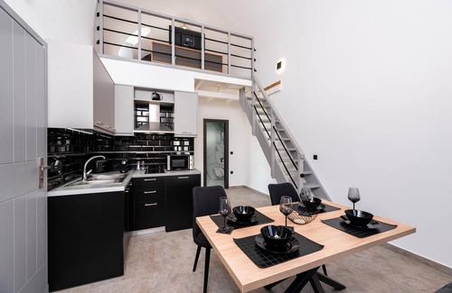 Perissa Villa | Thrilling Santorini Villa | Villa Gauche | 2 Bedrooms | Furnished Sun Terrace.