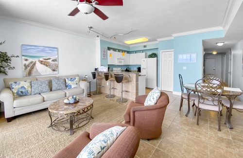 Panama City Beach Condo | Tidewater 311| Beachfront with pristine views | Heated Pool & Jacuzzi | Gym, Game room, and Theatre