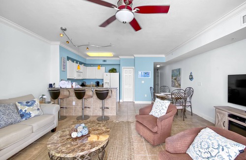 Panama City Beach Condo | Tidewater 311| Beachfront with pristine views | Heated Pool & Jacuzzi | Gym, Game room, and Theatre