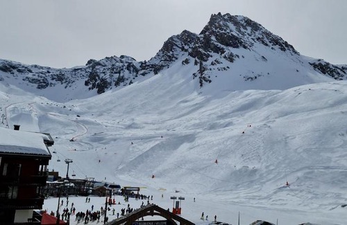 Val Claret Apartment | Tignes rond point des pistes vue panoramique au soleil